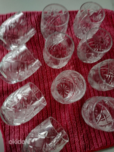 Klaasid,kristall, - 4 tk.+ 12tk Bohemia (foto #5)