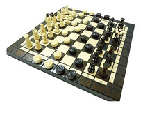 Шахматы и шашки 2 в 1 Nr.165A small