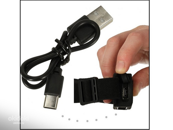 Налобный фонарь светодиодный USB перезаряжаемый с датчиком движения (4841 (фото #3)
