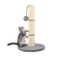 Кошачья палочка для заточки ногтей с игрушкой 45 см серая (P7932 (фото #4)