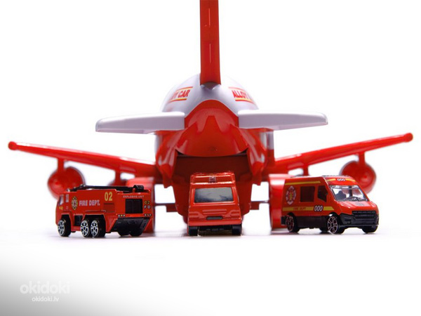 Аэроплан + 3 пожарные машины (6684_2) (фото #3)
