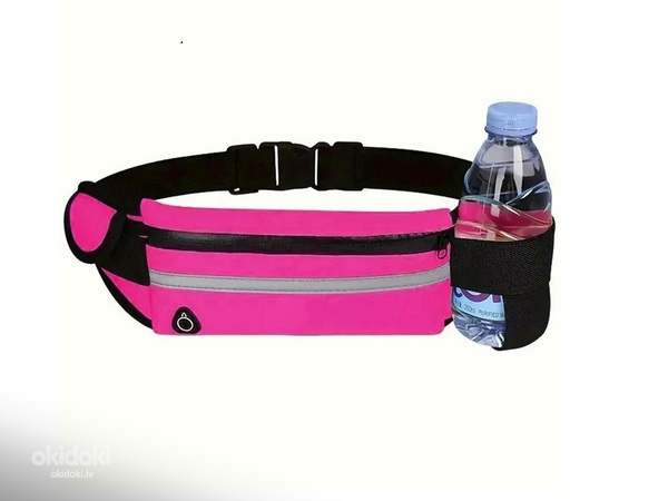 Поясная сумка для бега розовая (PBQ12E) (фото #3)