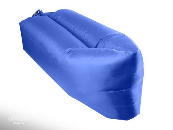 Надувной матрас - кровать Lazy Bag Sofa темно-синий 230х70 см (5 (фото #1)