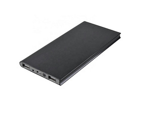 Ārējā baterija Power bank 20000 mAh SLIM 2xUSB PUS13A black (2 foto no 2)