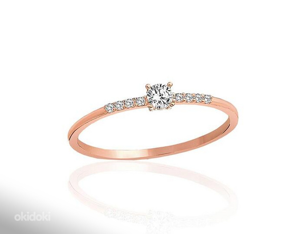 Zelta gredzens #1101242(Au-R)_CZ, Sarkanais Zelts 585