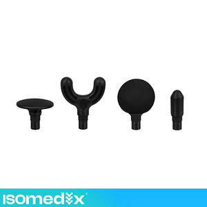 Mini masāžas pistole 4 uzgaļi melna (P27311) (2 foto no 10)