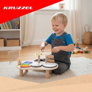 Koka mūzikas galds (preces kods P26420) (3 foto no 6)