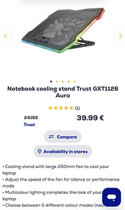 Jahutusalus sülearvutile Trust GXT1126 Aura (1 foto / 4)