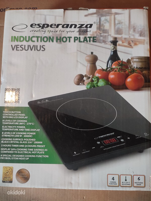 Esperanza Induction Hot Plate VESUVIUS Tallinn Kodumasinad, Ahjud, pliidid osta ja müü okidoki