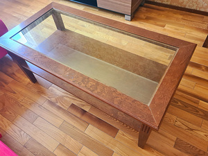 Skano diivanilaud klaasiga 120×60 (1 foto / 2)