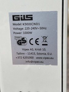 Elektriradiaator / õliradiaator Gils (5 foto / 5)