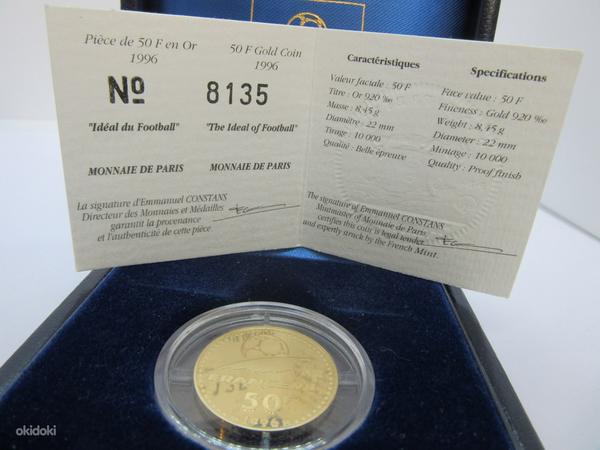 50 франков золотая монета 8,45gr. (фото #1)