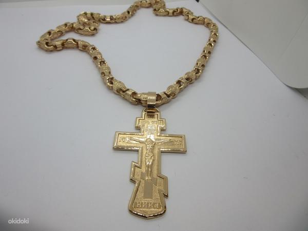 Новый золотой православный крест 25,01gr (фото #3)