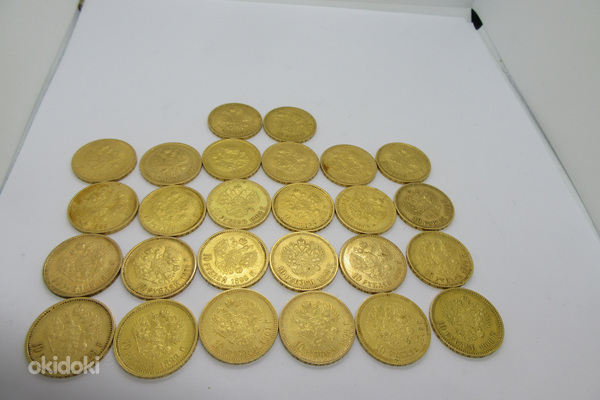 Золотые монеты-10 рублей-Николай II-1899-1902 гг. (фото #4)