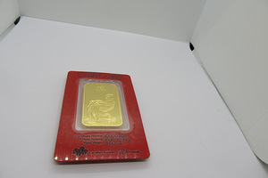 Uus-Pamp-Kukeaasta-kuldplaat-999,9-proov (2 foto / 4)