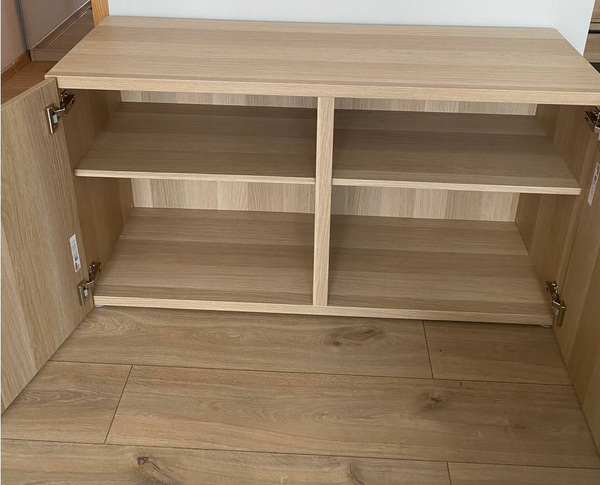BESTÅ riiul uste jaotusega (IKEA)