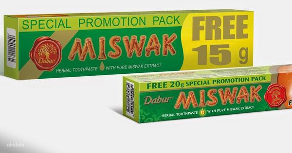 Зубная паста MISWAK, Dabur, 170г Натуральная зубная паста на травах (фото #3)