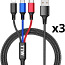 Multi Charging laadija kaabel USB, Apple ja Android. (foto #4)