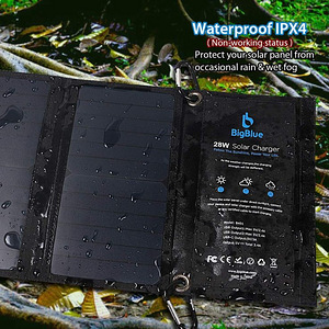 Camping BigBlue 28W Solar charger, päikese paneel (2 foto / 3)