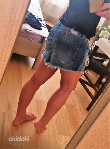Guess, оригинальная джинсовая юбка! (фото #1)