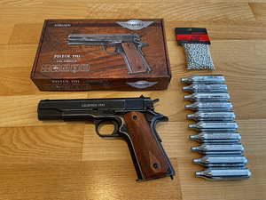 UUS UMAREX LEGENDS M1911 õhupüstol 4,5mm CO2 Blowback (1 foto / 10)