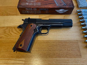 UUS UMAREX LEGENDS M1911 õhupüstol 4,5mm CO2 Blowback (4 foto / 10)