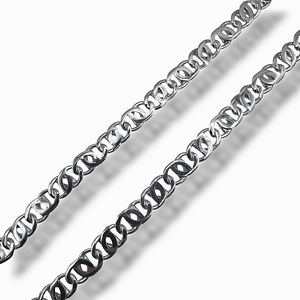 Массивная Цепь Paperclip Ручной работы Серебро 925 (7 фото из 9)