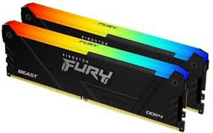 Kingston DDR4 2 x 8GB 3200C16 FURY Beast RGB (1 foto / 1)