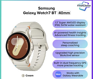 Müüa Samsung Galaxy Watch 7, 40 mm(toonis,,Cream”) (1 foto / 5)