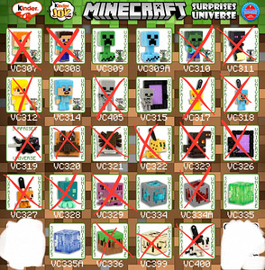 Kinder Surprise Minecraft vahetus (2 foto / 2)