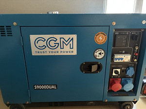 Generaator CGM S9000 Dual, diisel 400V/7,2kW, 230V/5,6kW (1 foto / 2)