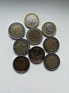Редкие евро монеты