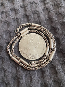 Hõbe kett &münt/silver chain &coin/серебряная цепь &монета