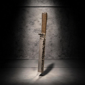 Hand-Forged Brutalist Survival Knife- 80CrV2 Steel- Rustic g (2 foto / 10)