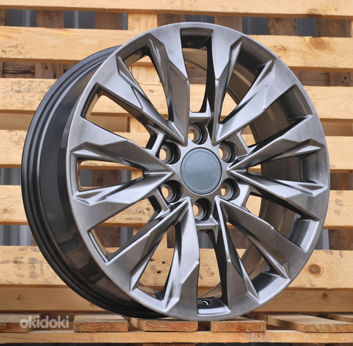 R18x8  6X139.7  ET  25  106.1  Y0185  (H880F)  Black Polished (MB)  For TOYOT  (K7)  (HYBRID FORGED)