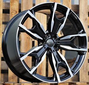 R20x9.5  5X112  ET  43  66.6  Y0204  Black Polished (MB)  For BMW  (P+Z4+Z7)  (X3 (Rear+Front)) (1 foto / 1)
