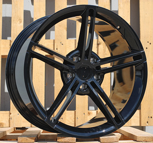 R21x9.5  5X130  ET  60  71.6  XFRGW1562  Black (BL)  For PORCH  (K3)  ((Glossy Black) (Rear+Front) FORGED) (1 foto / 1)