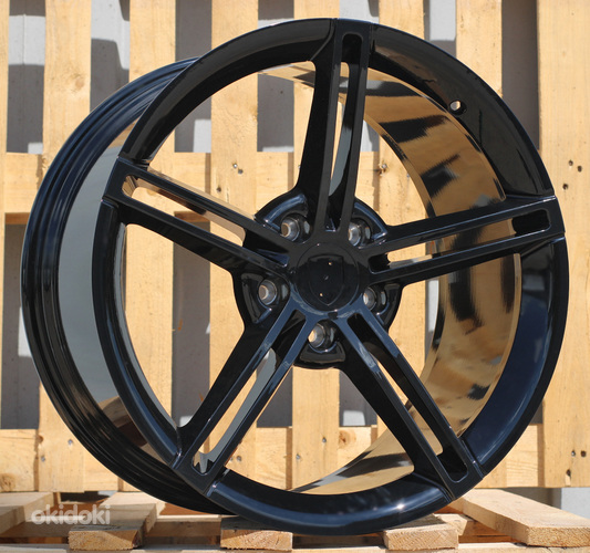 R21x9.5  5X130  ET  60  71.6  XFRGW1562  Black (BL)  For PORCH  (K3)  ((Glossy Black) (Rear+Front) FORGED)