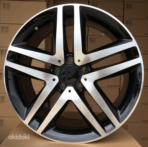 R19x8  5X112  ET  52  66.6  XFE69  Black Polished (MB)  For MER  (P2)  ((Max load 980kg))