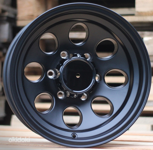 R15x8  6X139.7  ET  M27  110.1  XF171  Black Matt+Polished Lip (BMPL)  For 4X4  (D1)