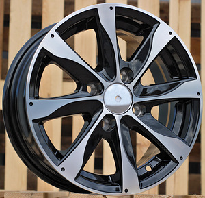 R13x5.5  4X100  ET  38  67.1  XF184  Black Polished (MB)  For RACIN  (R) (1 foto / 1)