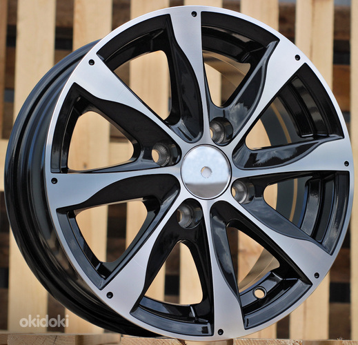 R13x5.5  4X100  ET  38  67.1  XF184  Black Polished (MB)  For RACIN  (R)