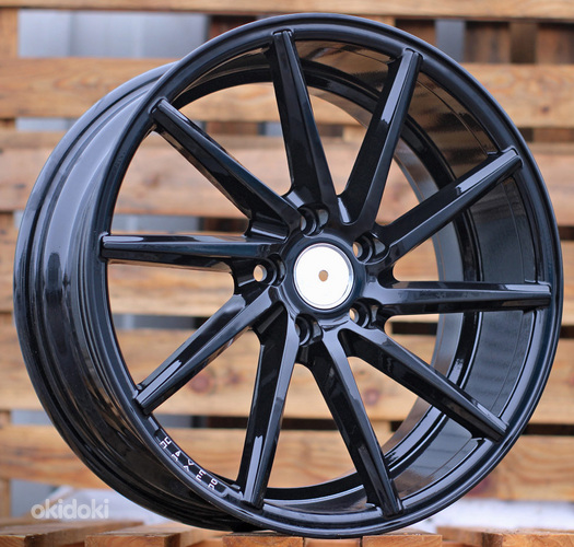 R17x7.5  4X100  ET  40  72.6  XF099  (QC177)  Black (BL)  For RACIN  () Style Vossen)