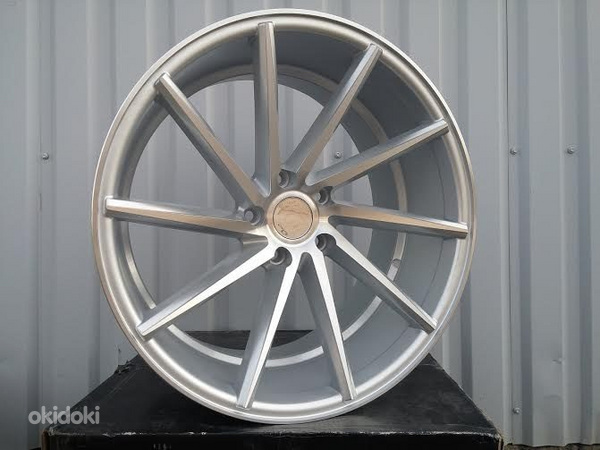 R17x7.5  5X112  ET  42  66.5  XF096  (QC175)  Silver Shining (SS)  For RACIN  (R)  ((Left side) Style Vossen (AKC 70 Eur))