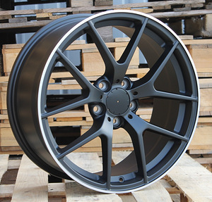 R19x9  5X112  ET  45  66.6  XE384  (IN5461)  Black Matt+Polished Lip (BMPL)  For MER  (K7)  (Rear+Front) (1 foto / 1)