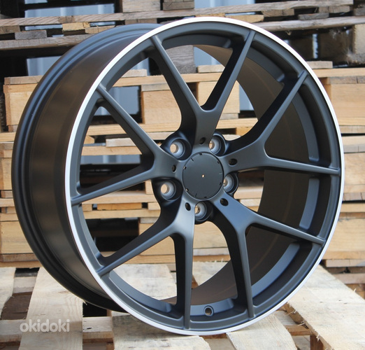 R19x8  5X112  ET  38  66.6  XE384  (IN5461)  Black Matt+Polished Lip (BMPL)  For MER  (K3)