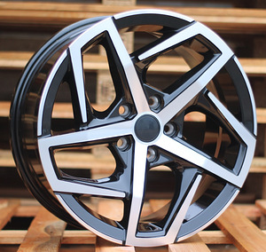 R17x7.5  5X112  ET  45  57.1  XE442  Black Polished+Powder Coating (MBPC)  For VW  (D4)  ((AKC 65 Eur)) (1 foto / 1)