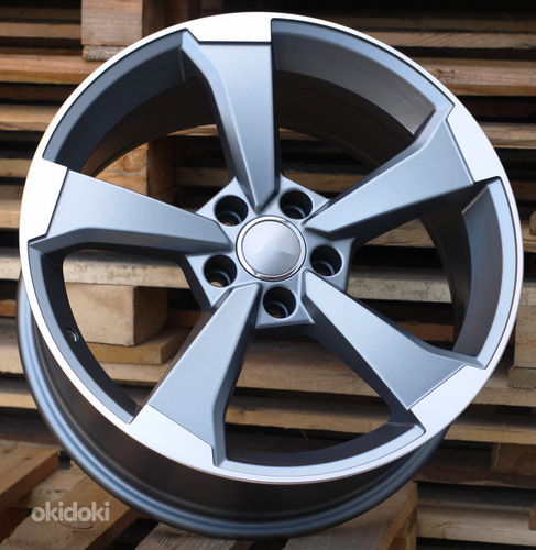 R18x8  5X112  ET  45  66.5  XE351  (BY1491)  Grey Polished Half Matt (MGHM)  For AUD  (Z3)