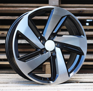 R17x7.5  5X100  ET  45  57.1  XE271  (BK5503)  Black Polished (MB)  For VW  (P)  ((AKC 65 Eur)) (1 foto / 1)