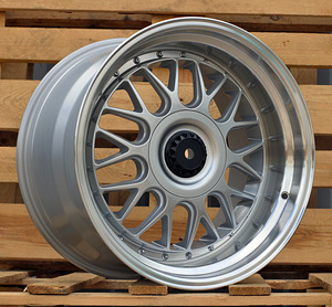 R18x11  5X120  ET  25  74.1  XE244  Silver+Polished Lip (SP)  For BMW  (K4)  (BBS Style Front+Rear) (1 foto / 1)